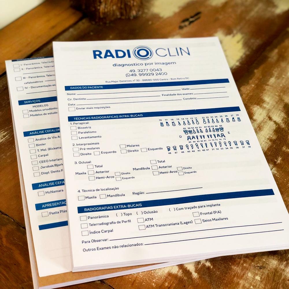 Bloco de Papel RadioClin