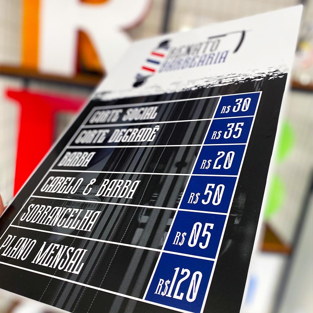 Placa Barbearia Renato